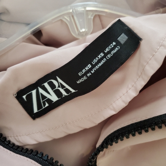 🌸 Zara dusty pink rain repellent jacket - Picture 9 of 13